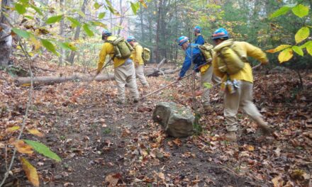 VADOC Firefighters Join VDOF to Control Wildfires