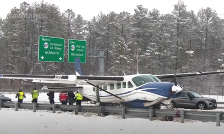 Plane makes emergency landing on a northern Virginia highway after taking off from Dulles airport