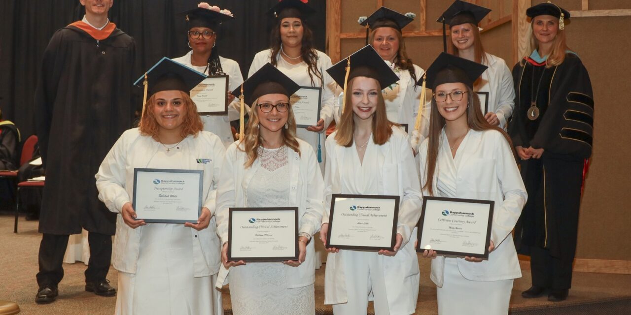 Rappahannock Community College Holds Combined Nurse Pinning and Health Sciences Commencement Ceremony for Fall 2023 Graduates