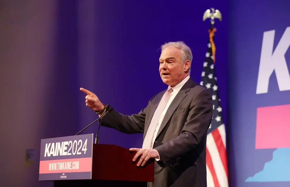 Kaine, in Richmond, formally launches 2024 reelection bid