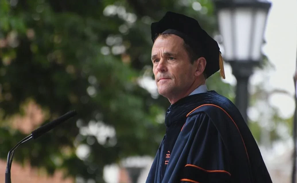 Handful of UVa graduates walk out on President Jim Ryan’s opening address