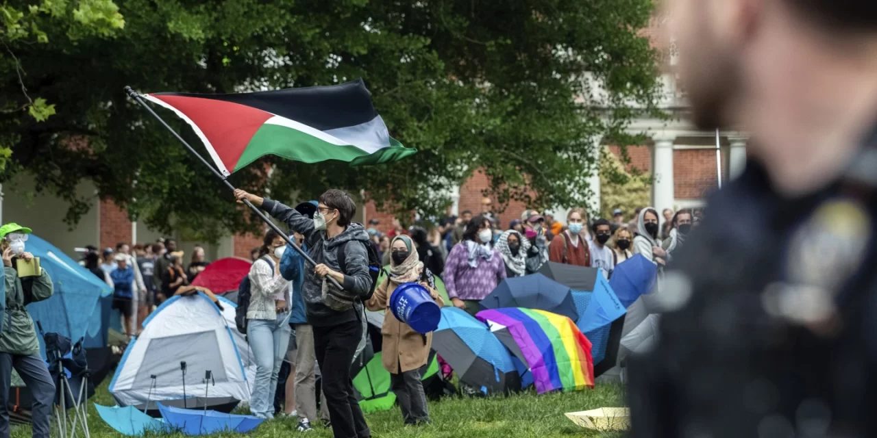 25 arrested at University of Virginia after police clash with pro-Palestinian protesters