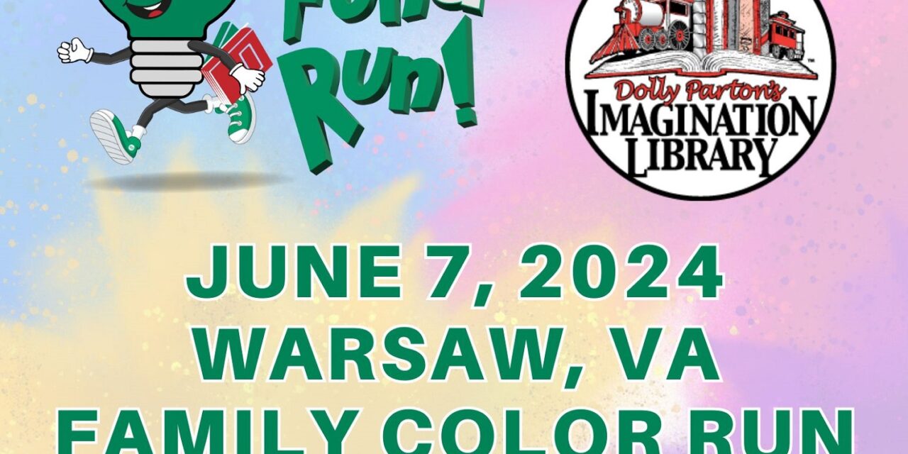 Press Release: Northern Neck Electric Cooperative To Host Fun Run to Benefit Dolly Parton Imagination Library