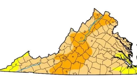 90% of Virginia experiencing moderate or severe drought