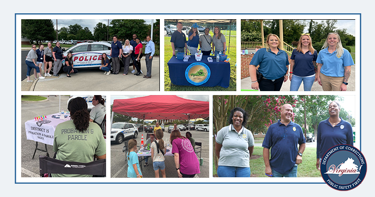 VADOC Probation and Parole Districts Across Virginia Celebrate National Night Out with Their Communities