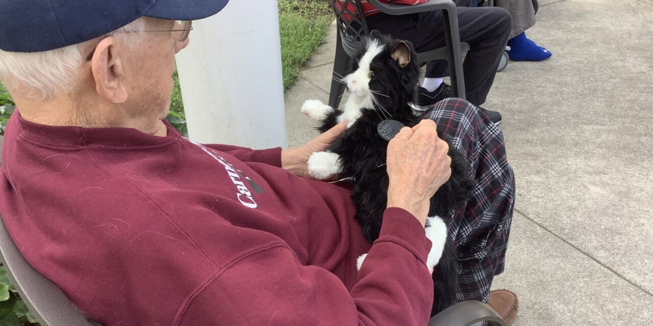 Virginia Department of Veterans Services Veterans Care Centers Utilize Robotic Pets For Veterans Coping With Dementia