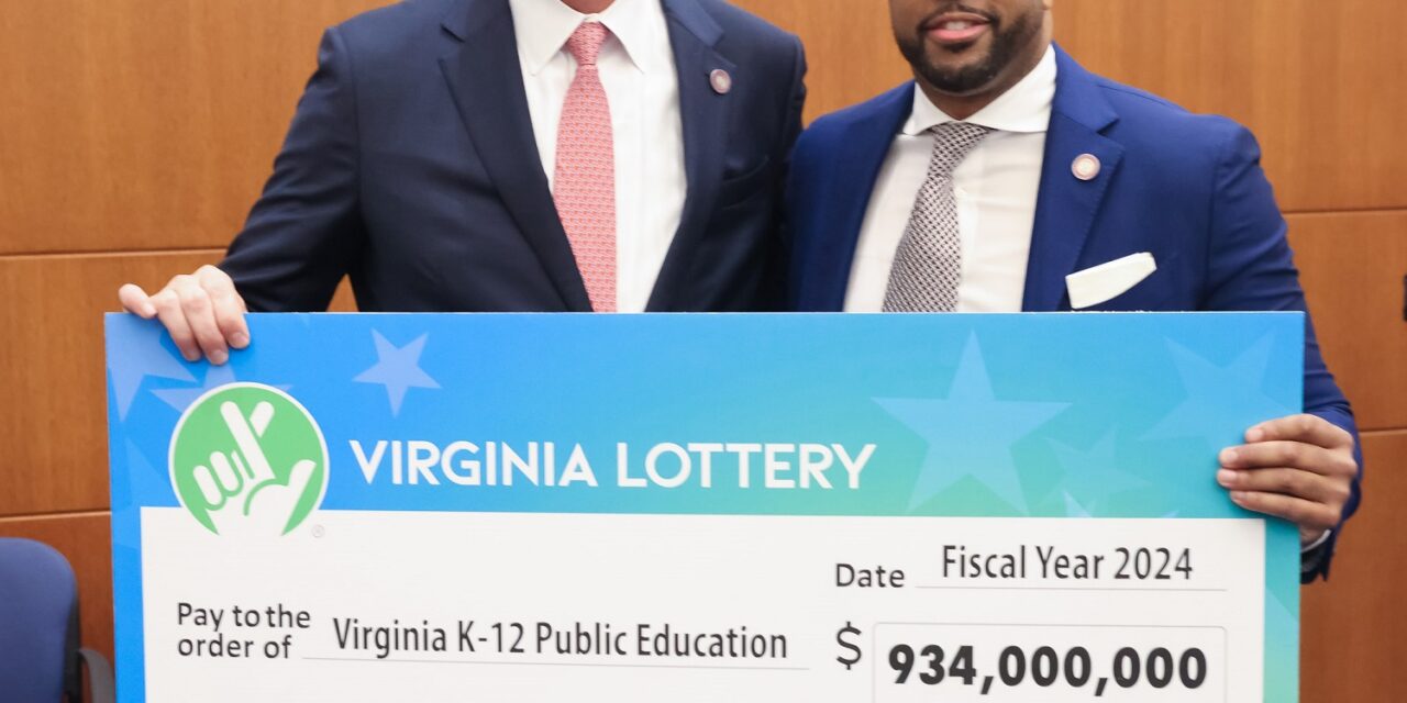 Governor Glenn Youngkin Announces a Record $934 Million Virginia Lottery Profit for K-12 Public Education