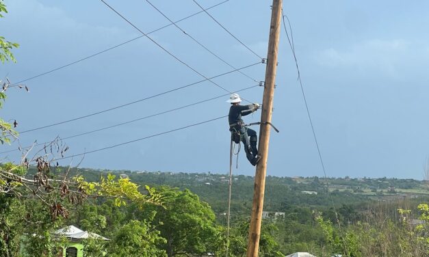 NNEC Lineworker, Gena Boarman, and Team Complete Power Restoration in Jamaica