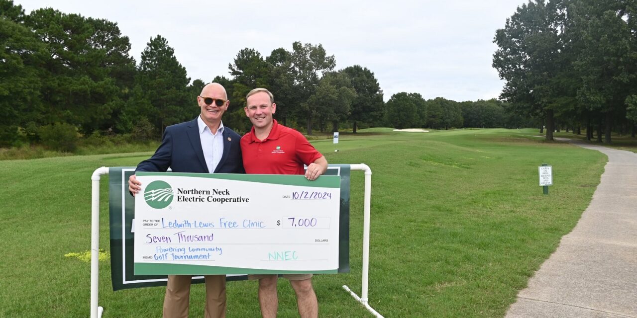 Northern Neck Electric Cooperative’s Powering Community Golf Tournament Raises $7,000 for Ledwith Lewis Free Clinic