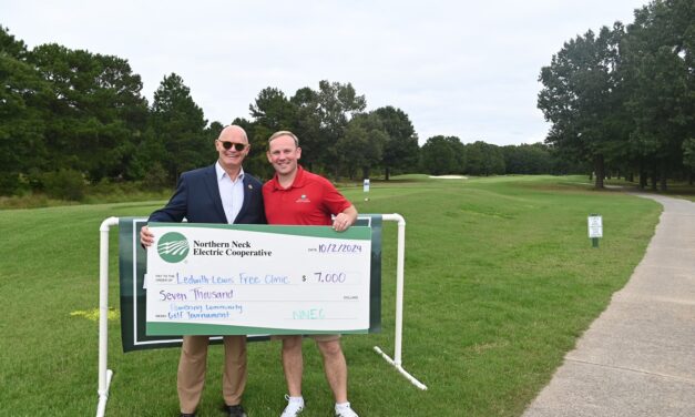 Northern Neck Electric Cooperative’s Powering Community Golf Tournament Raises $7,000 for Ledwith Lewis Free Clinic