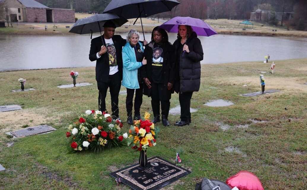 Irvo Otieno’s mom weeps on his grave after hearing cases likely to be dropped