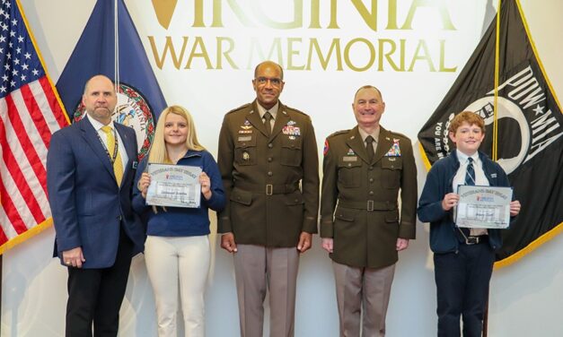 Virginia War Memorial Announces Winners of 2024 Veterans Day Student Essay Contest