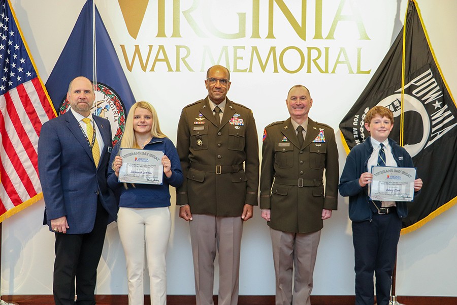 Virginia War Memorial Announces Winners of 2024 Veterans Day Student Essay Contest