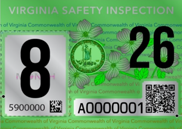 VIRGINIA STATE POLICE UNVEIL NEW SAFETY INPSECTION STICKER