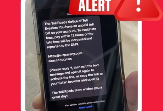 Virginia DMV Warns Customers of Toll Charge Text Scam