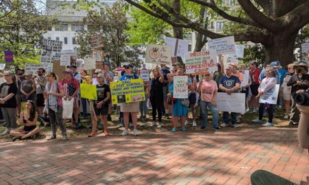 More than 2,000 gather at Capitol Square to protest Trump administration