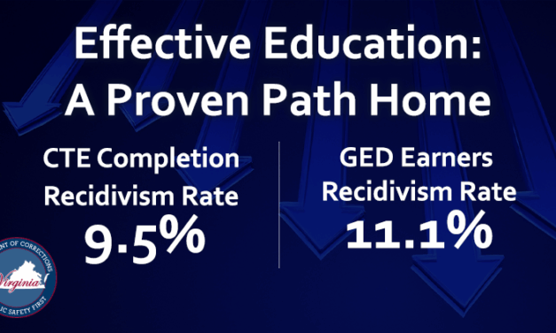 Virginia Recidivism Data Highlights Power of Education in Correctional Facilities