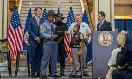 Governor Glenn Youngkin and Attorney General Jason Miyares Attend the Swearing in Ceremony for DJ Daniel