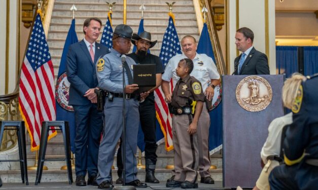 Governor Glenn Youngkin and Attorney General Jason Miyares Attend the Swearing in Ceremony for DJ Daniel