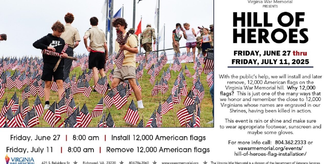 Virginia War Memorial’s 7th Annual Hill of Heroes Celebration