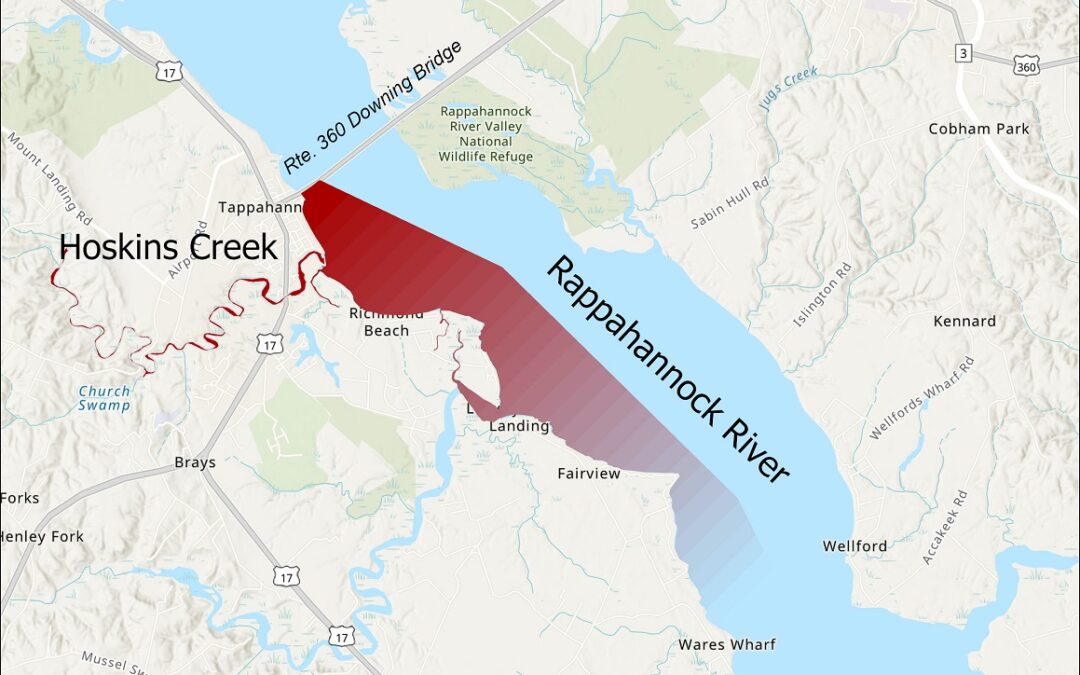 Three Rivers Health District Issues Recreational Swimming Advisory for Hoskins Creek, Rappahannock River due to Sewage Discharge
