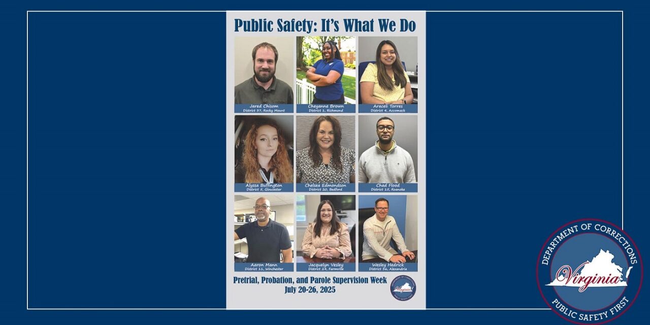 VADOC Celebrates its Probation & Parole Officers