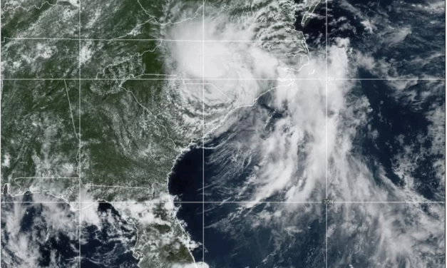 Chantal, now a tropical depression, raises concerns of flash flooding in North Carolina and Virginia