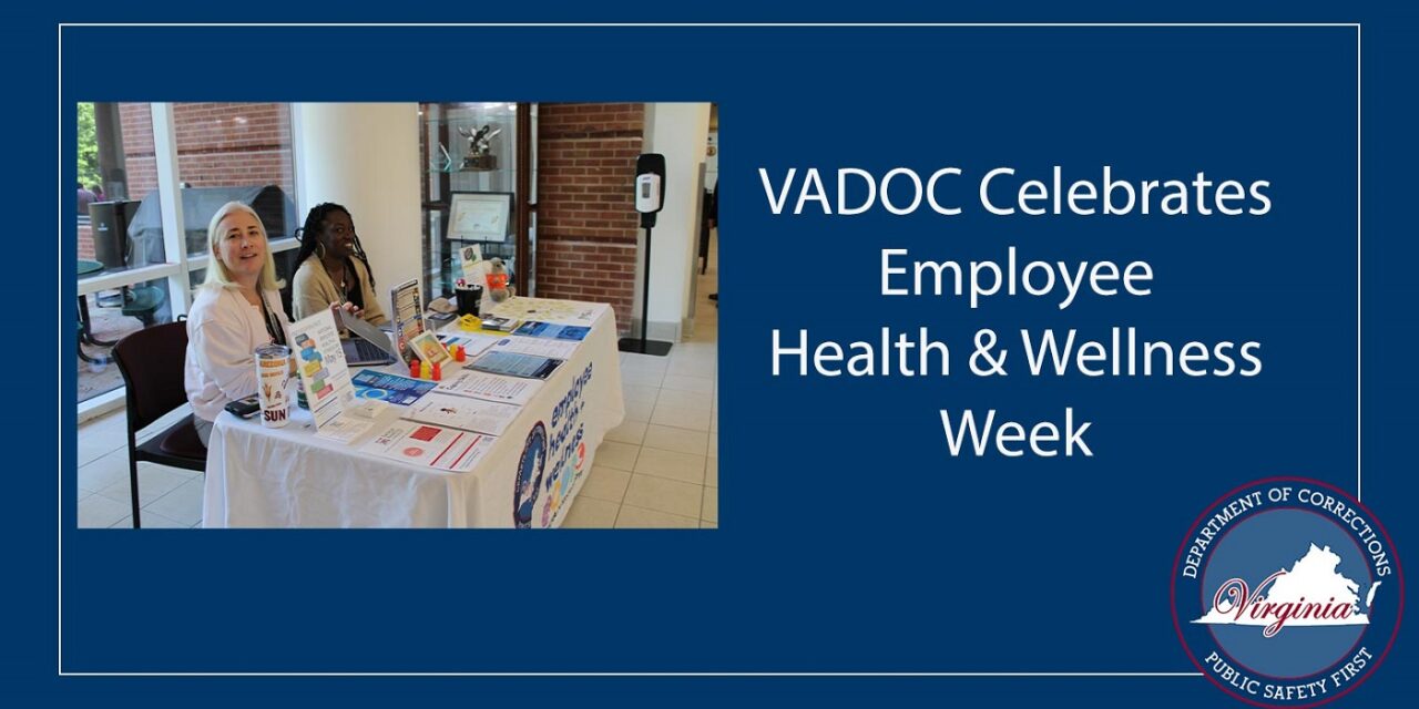 VADOC Celebrates Health & Wellness Week Aug. 18-22