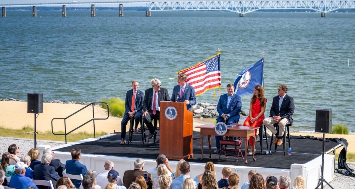 Governor Glenn Youngkin Ceremonially Signs Legislation Accelerating Replacement of the Norris Bridge by Eight Years