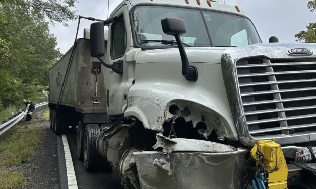 Commercial motor vehicle crash shuts down a portion of Route 17 in Middlesex County