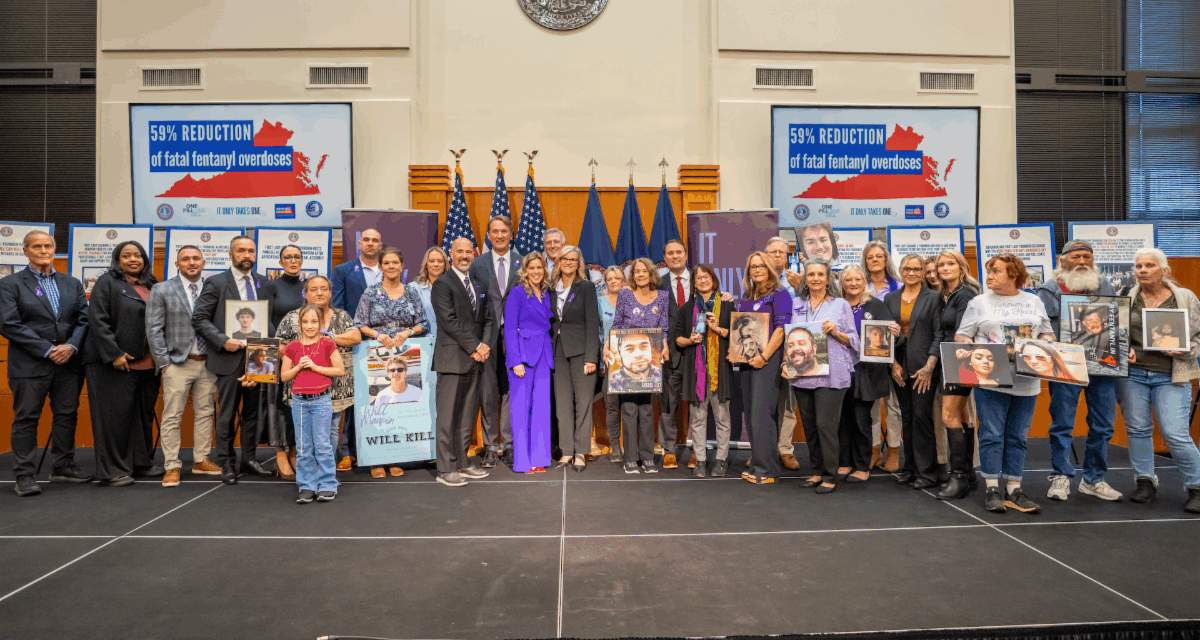 Governor Glenn Youngkin and First Lady of Virginia Suzanne S. Youngkin Celebrate Virginia’s 59% Drop in Fentanyl Overdose Deaths
