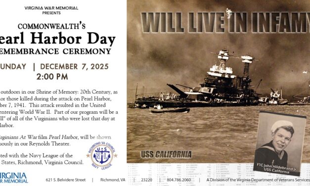 2025 Commonwealth’s Pearl Harbor Day Remgarembrance Ceremony at Virginia War Memorial