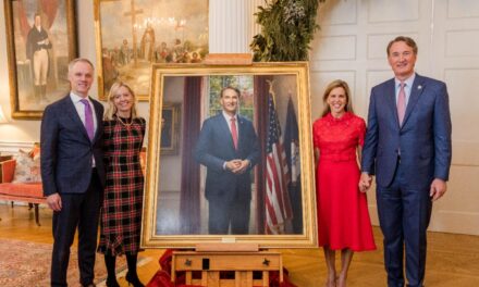 Governor Glenn Youngkin and First Lady Suzanne S. Youngkin Celebrate Official Portrait Unveiling