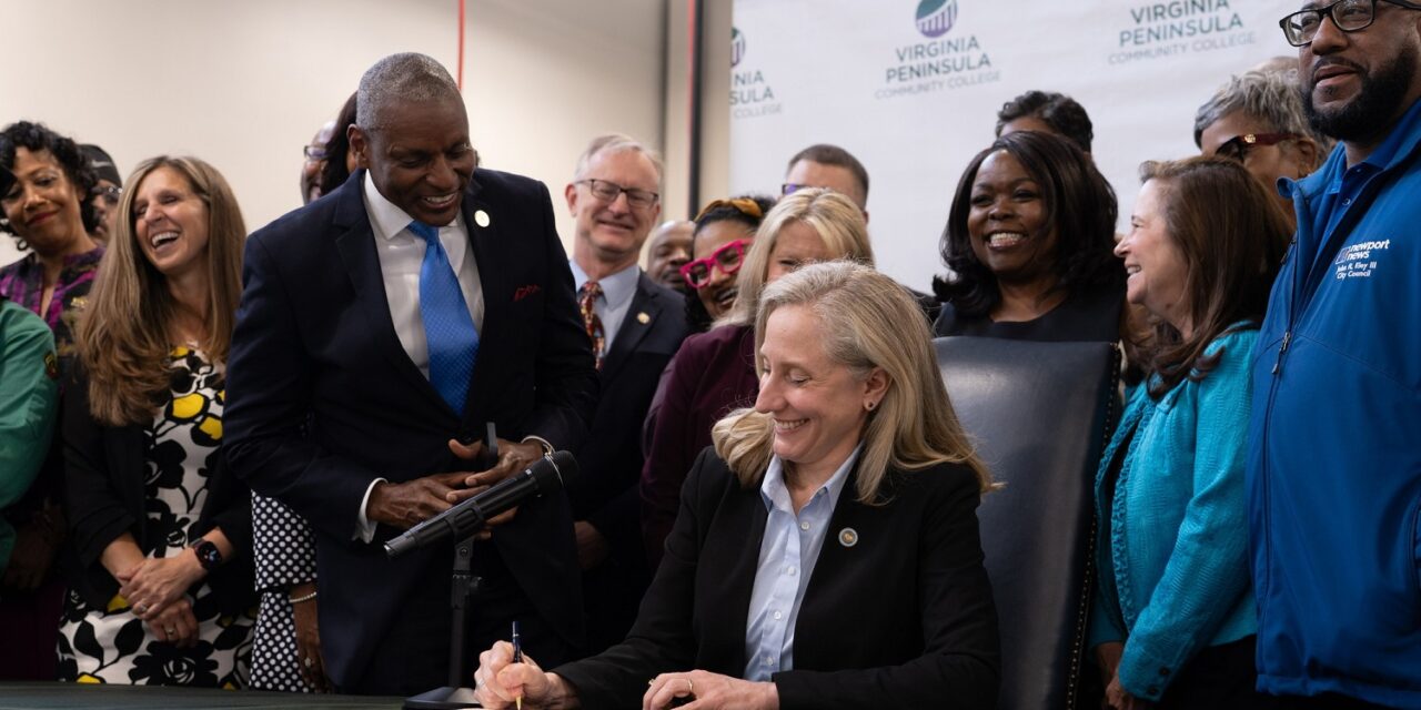 In Hampton Roads, Governor Spanberger Signs Bills to Support Workforce Development, Connect Virginians with Good-Paying Jobs