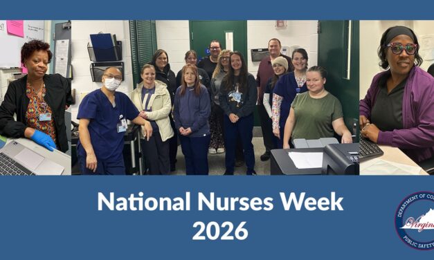 Virginia Department of Corrections Celebrates National Nurses Week
