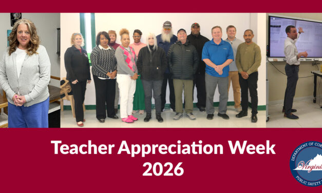 VADOC Celebrates Teacher Appreciation Week 2026
