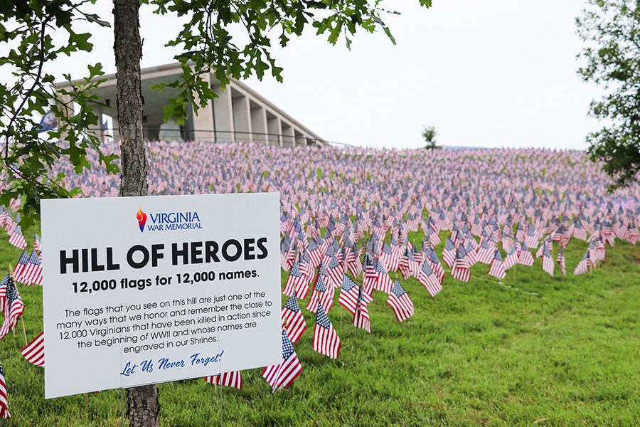 Virginia War Memorial To Hold 8th Annual Hill of Heroes