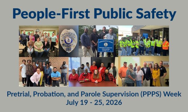 VADOC Recognizes Pretrial, Probation, & Parole Supervision Week